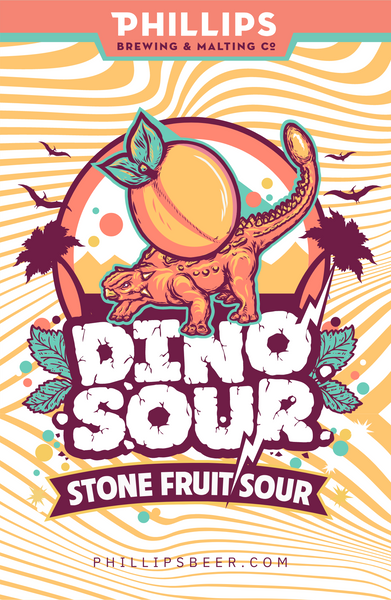 Dinosour Stone Fruit Poster
