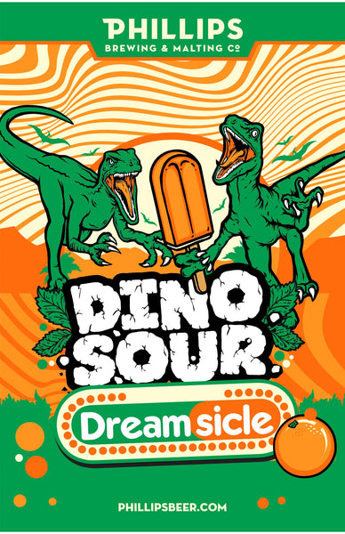Dinosour Orange Dreamsicle Poster