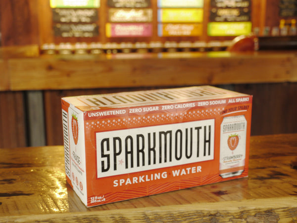 Sparkmouth Strawberry Sparkling Water 8x355ml Can